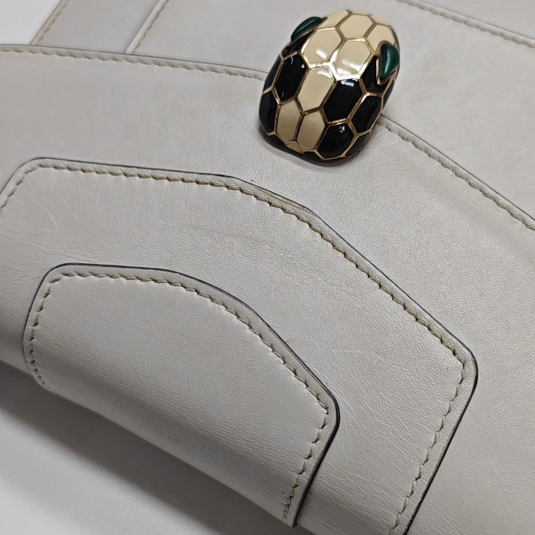 SERPENTI FOREVER Small Calfskin White