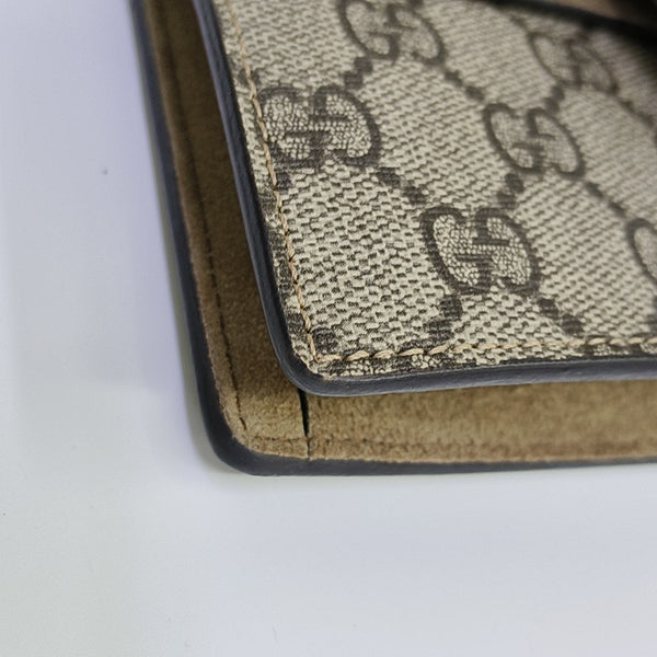 Dionysus Super Mini Monogram Coated Canvas Beige