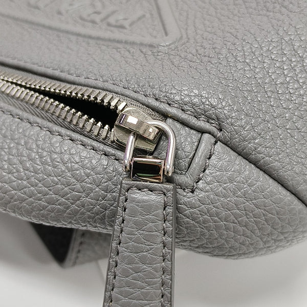 Authenticated pre-owned  Triangle Leather Gray - Belt Bag at Looply