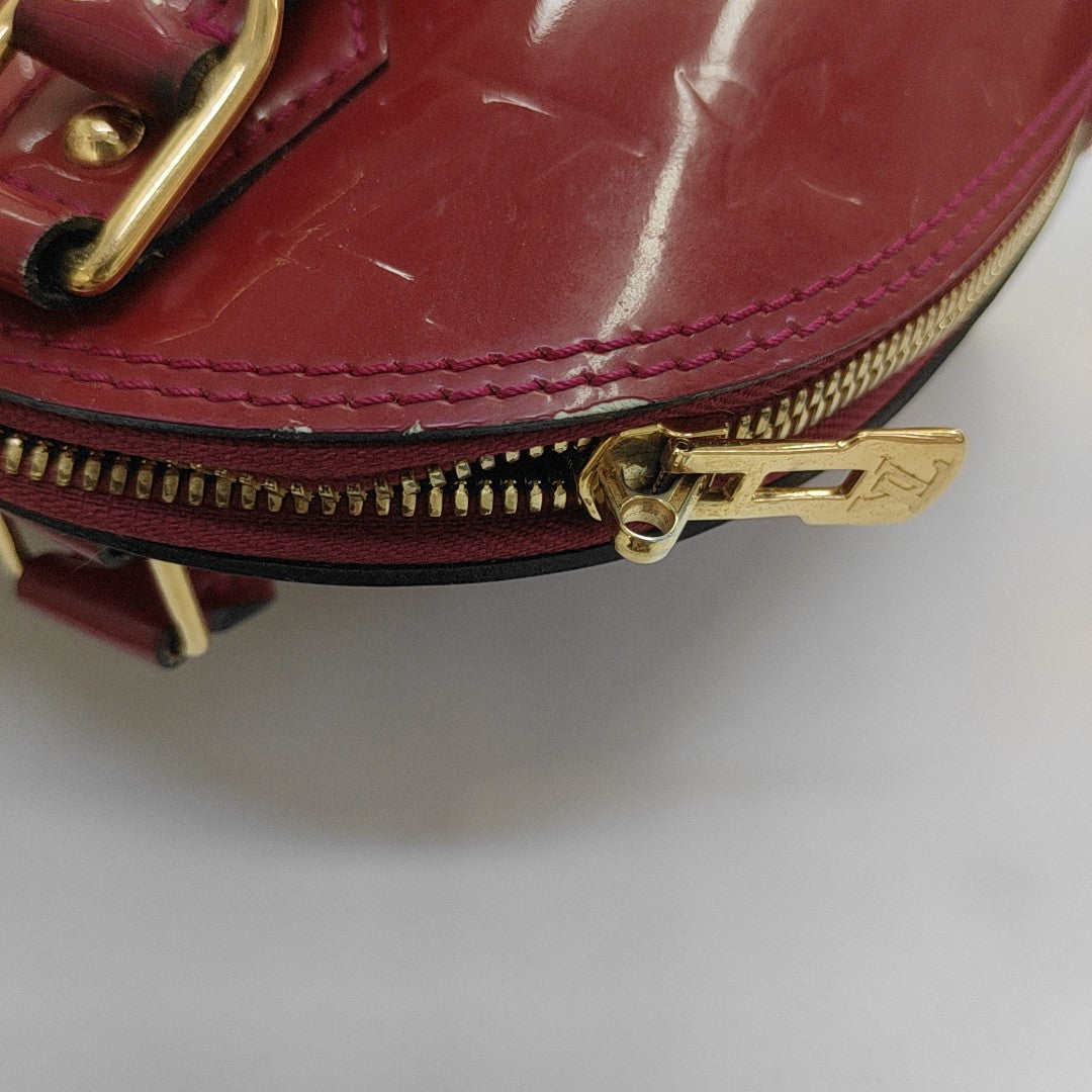 ALMA BB Monogram Patent Leather Red