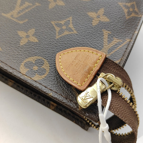 TOILET POCKET 19 Monogram Coated Canvas Brown