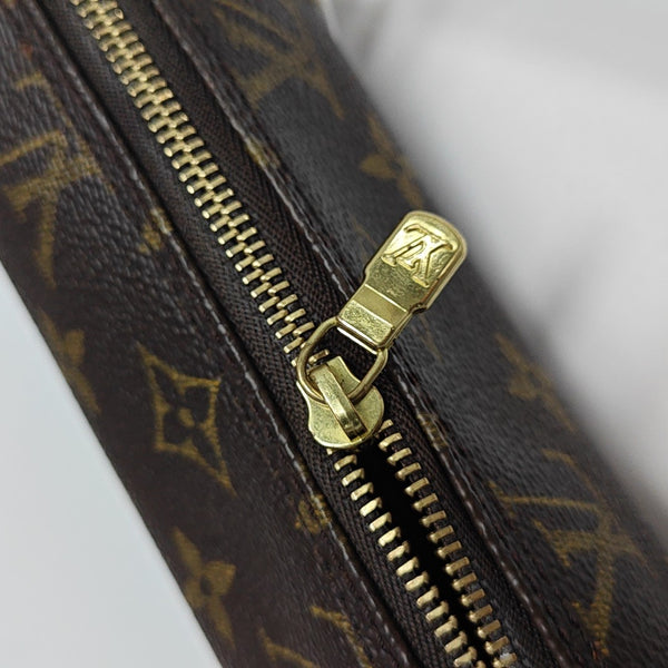 PAPILLON Mini Monogram Coated Canvas Brown