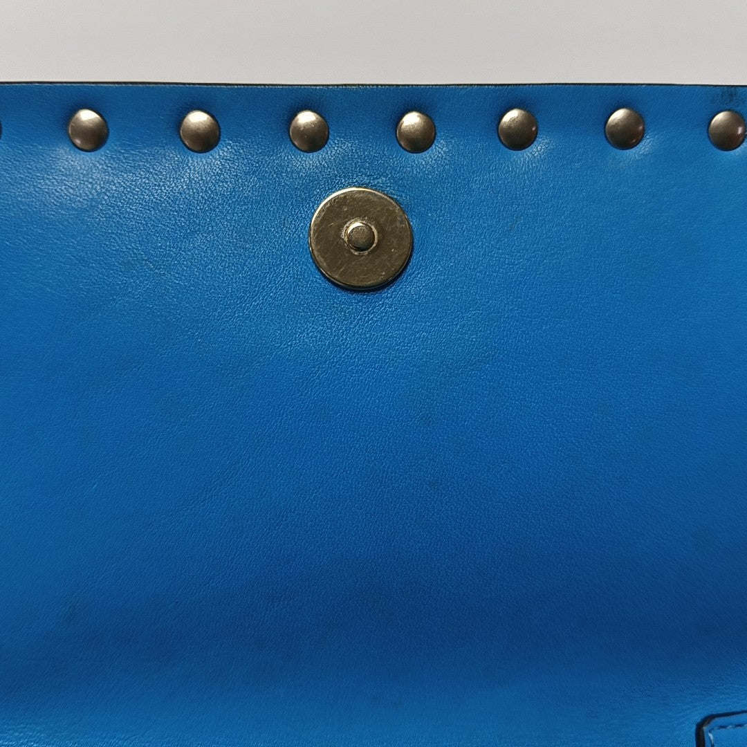 Rockstud Calfskin Blue