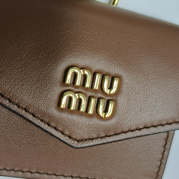 Calfskin Shoulder Bag Brown