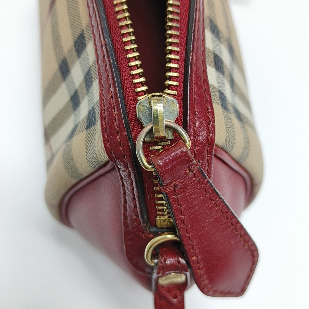 Coated Canvas Crossbody Bag Beige