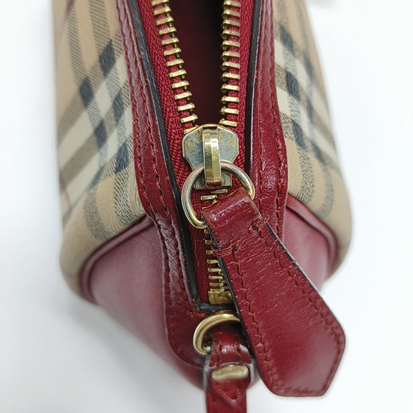 Coated Canvas Crossbody Bag Beige