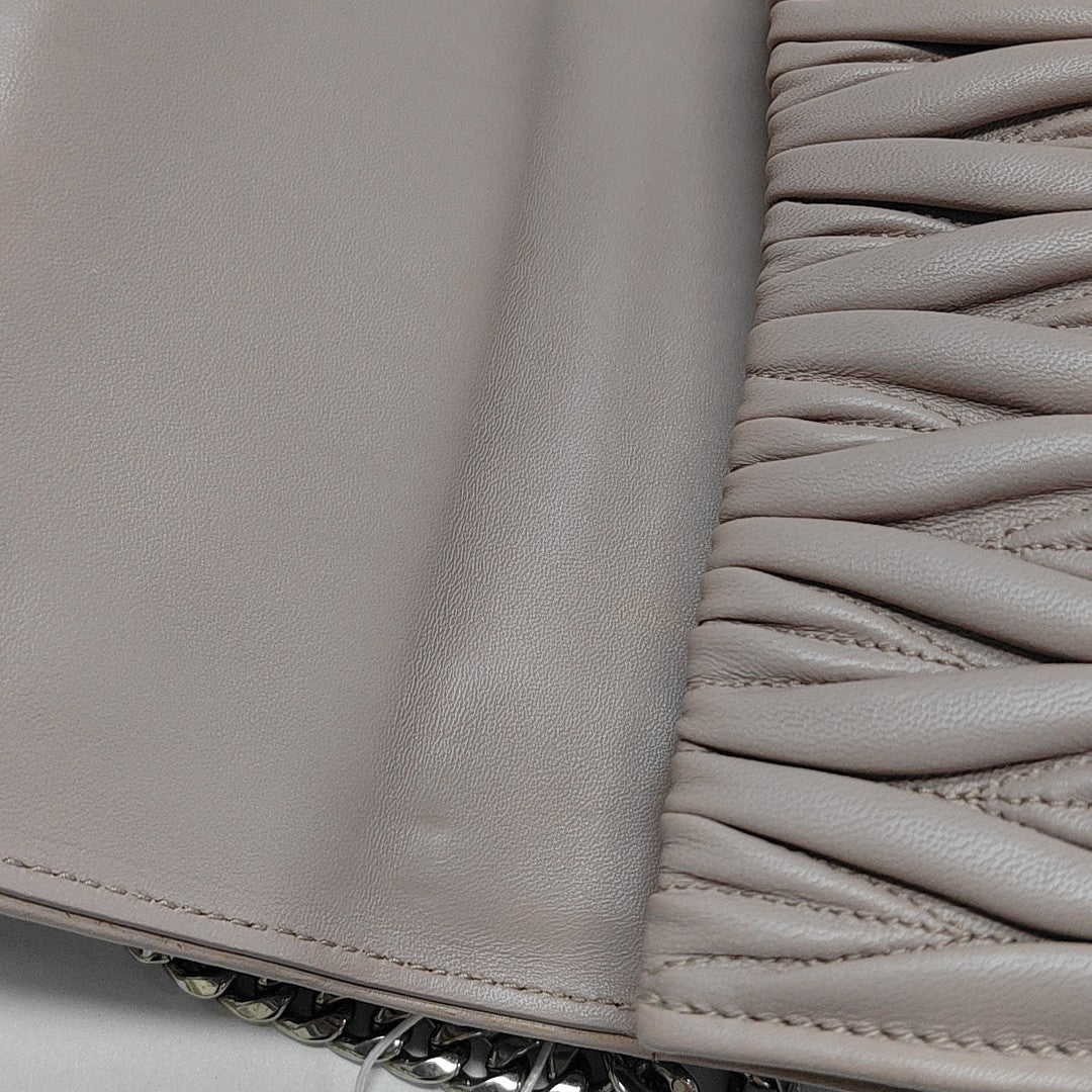Miu Lady Quilted Lambskin Pink