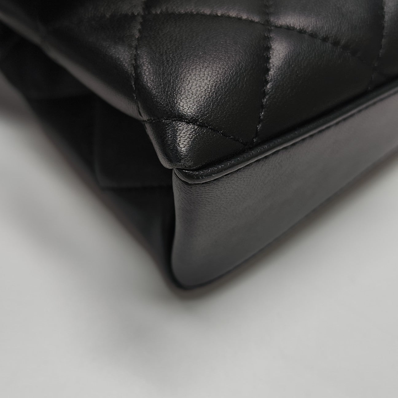 Quilted Lambskin Shoulder Bag Mini Black