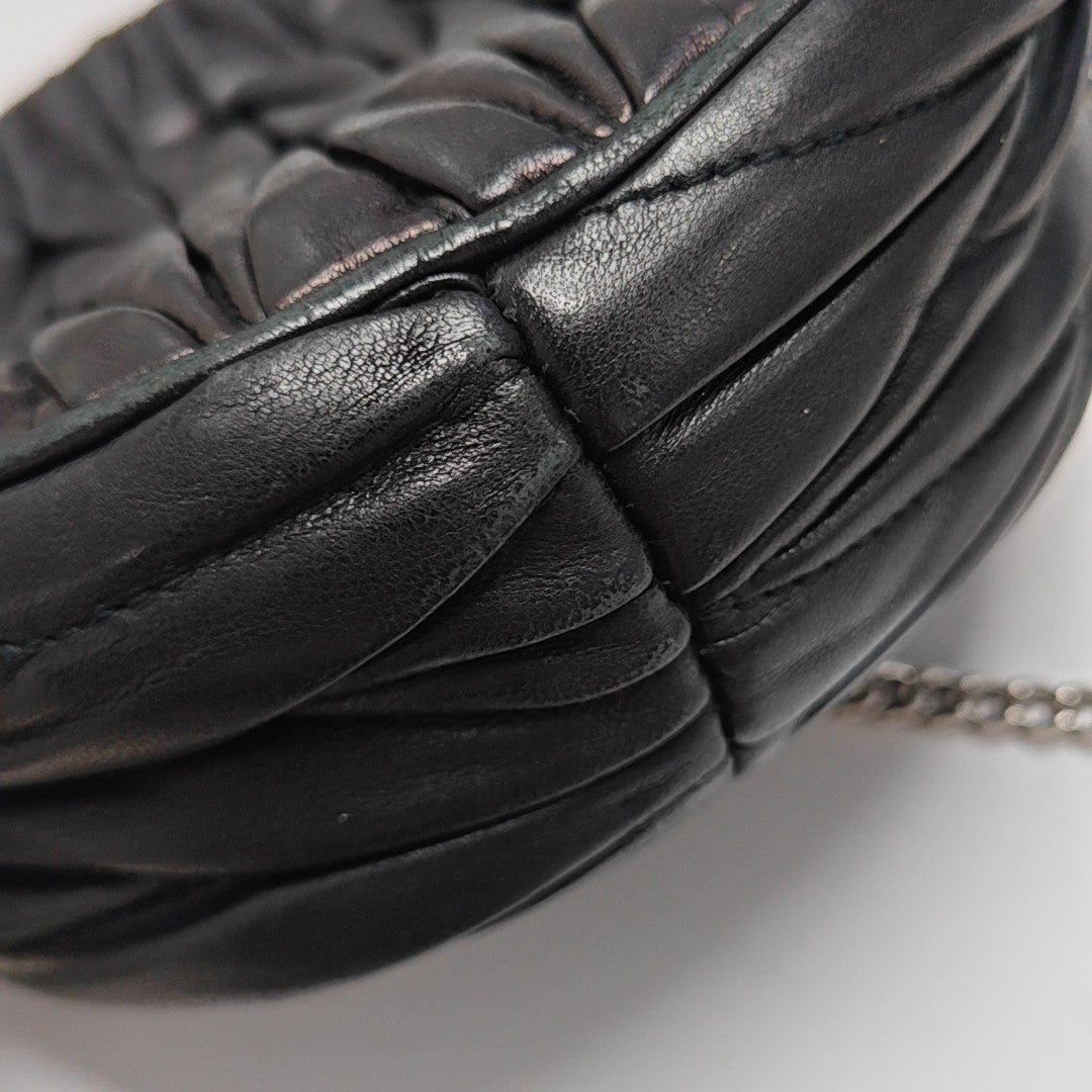 Matelassé Quilted Lambskin Black