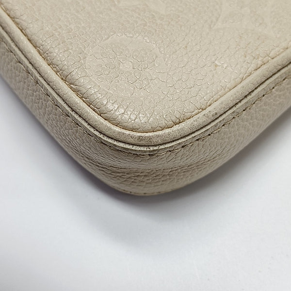EASY POUCH ON STRAP Calfskin Beige