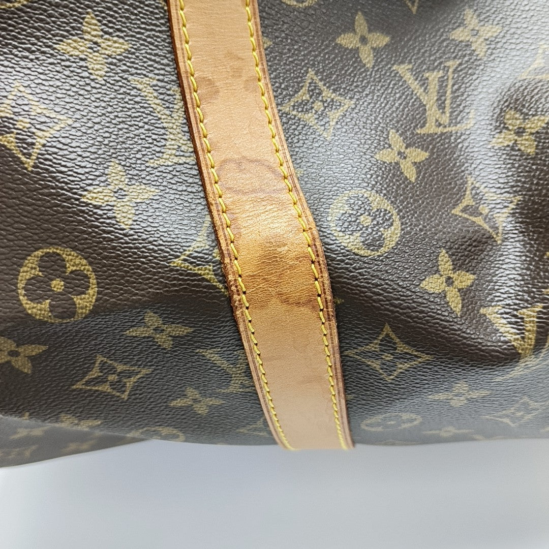 SAC SOUPLE 55 Monogram Coated Canvas Brown
