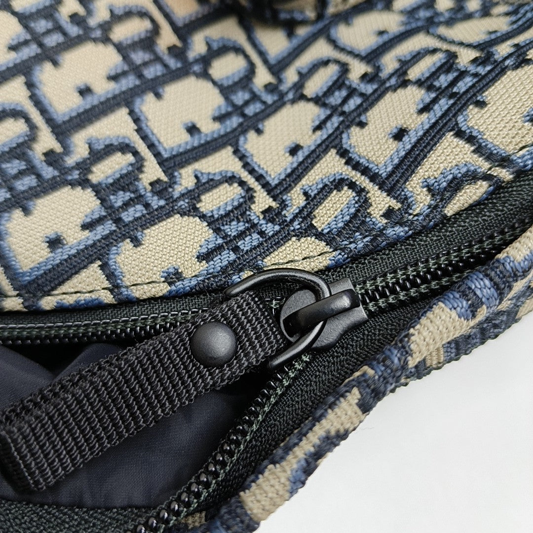 Diortravel Oblique Canvas Blue