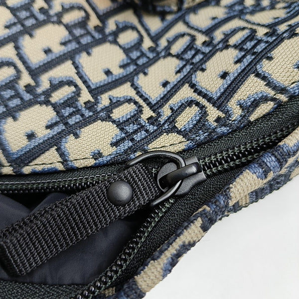 Diortravel Oblique Canvas Blue