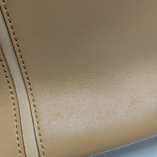Calfskin Top Handle Bag Brown