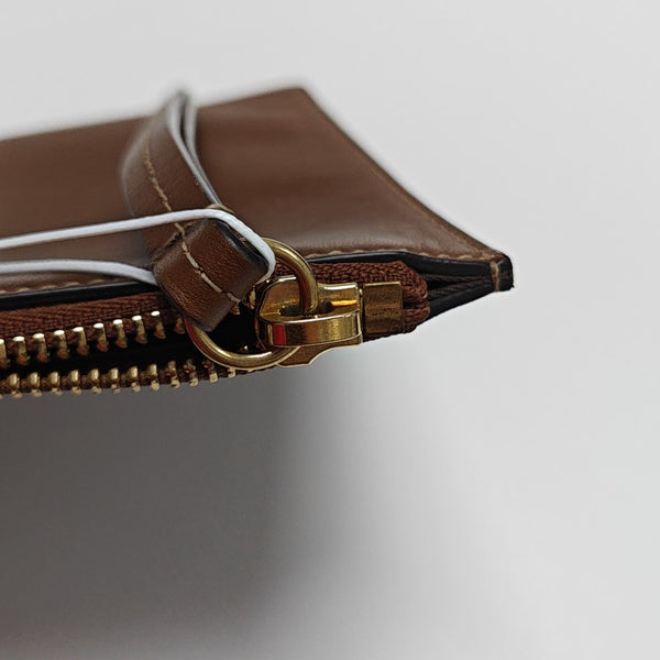 Coated Canvas Clutch Black