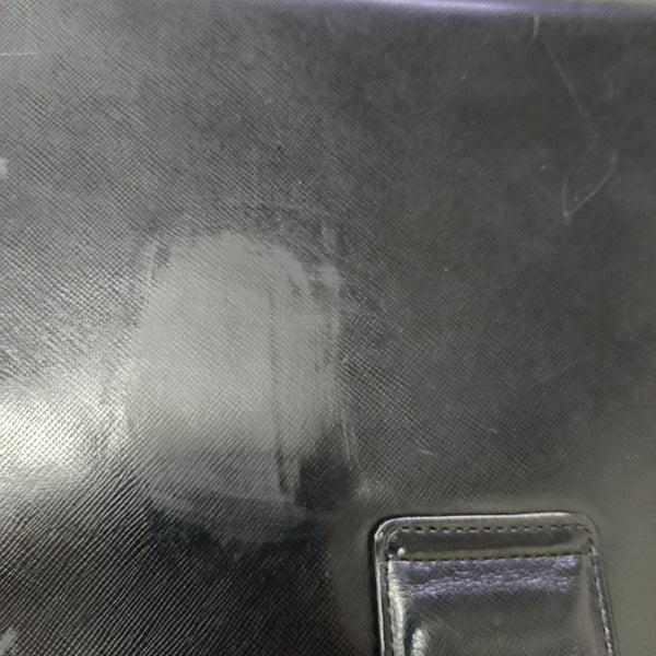 Calfskin Top Handle Bag Black