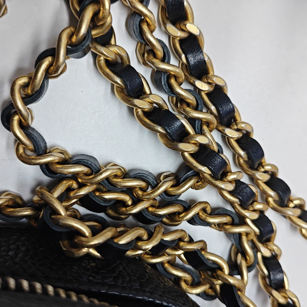 FILIGREE Quilted Grained Calfskin Black