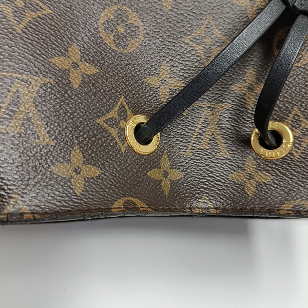 NÉONOÉ MM Monogram Coated Canvas Brown