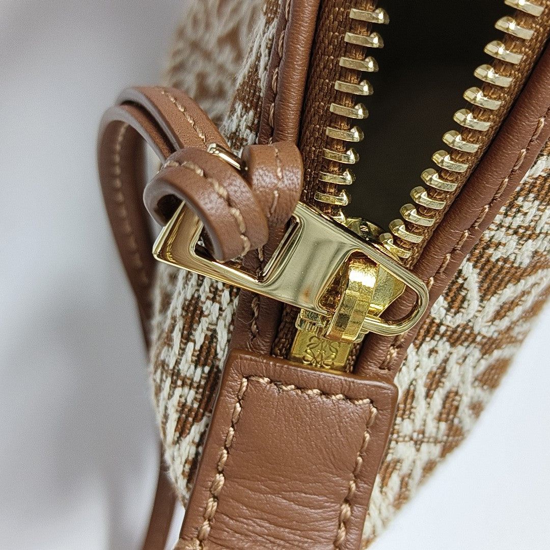 Monogram Canvas Top Handle Bag Brown