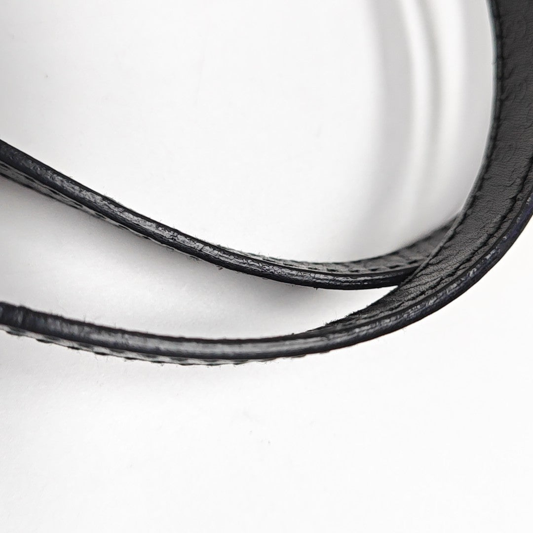 Patent Leather Top Handle Bag Black