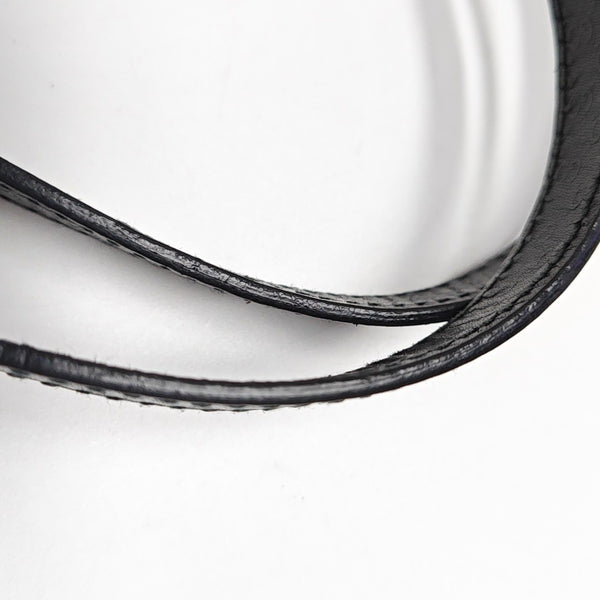 Patent Leather Top Handle Bag Black