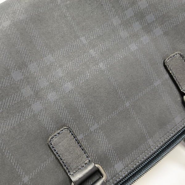 Coated Canvas Top Handle Bag Black
