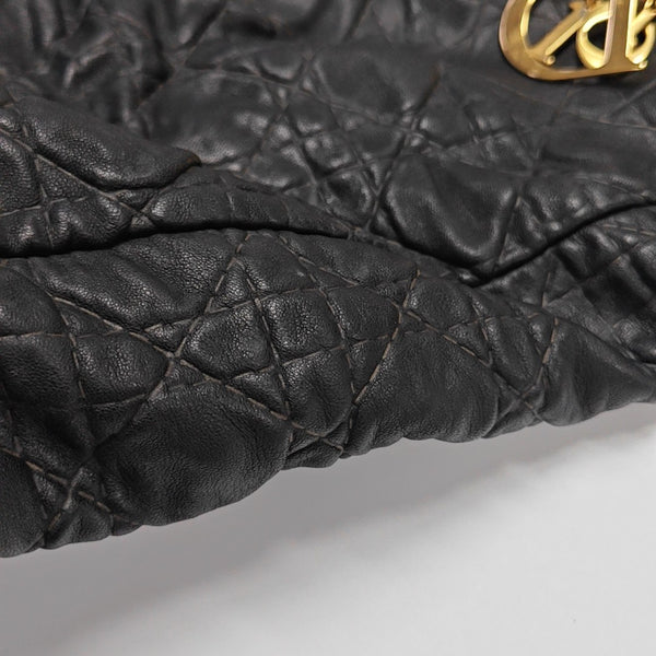 Cannage Calfskin Tote Bag Black