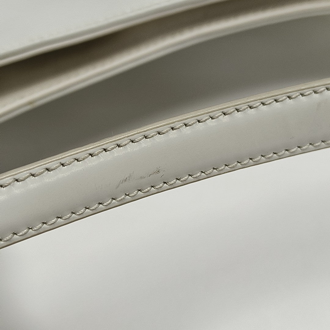 Cleo Saffiano Calfskin White