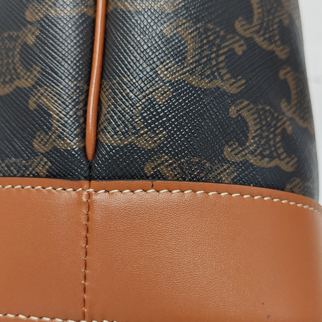 TRIOMPHE CANVAS Small Coated Canvas Brown