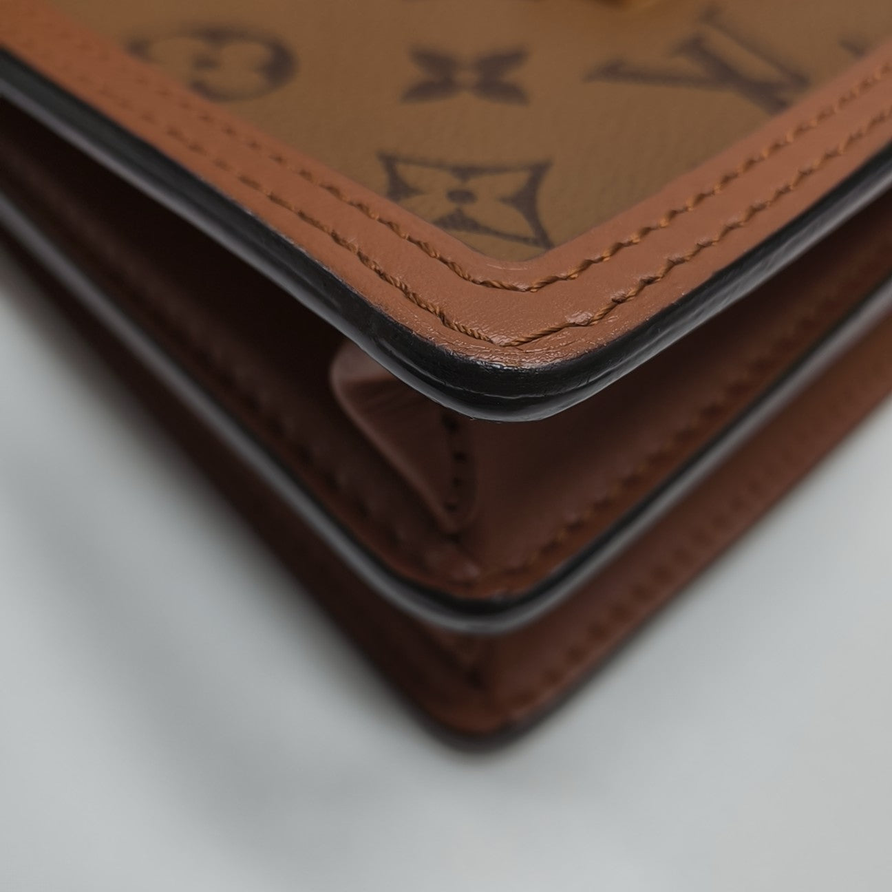 DAUPHINE Mini Monogram Coated Canvas Brown