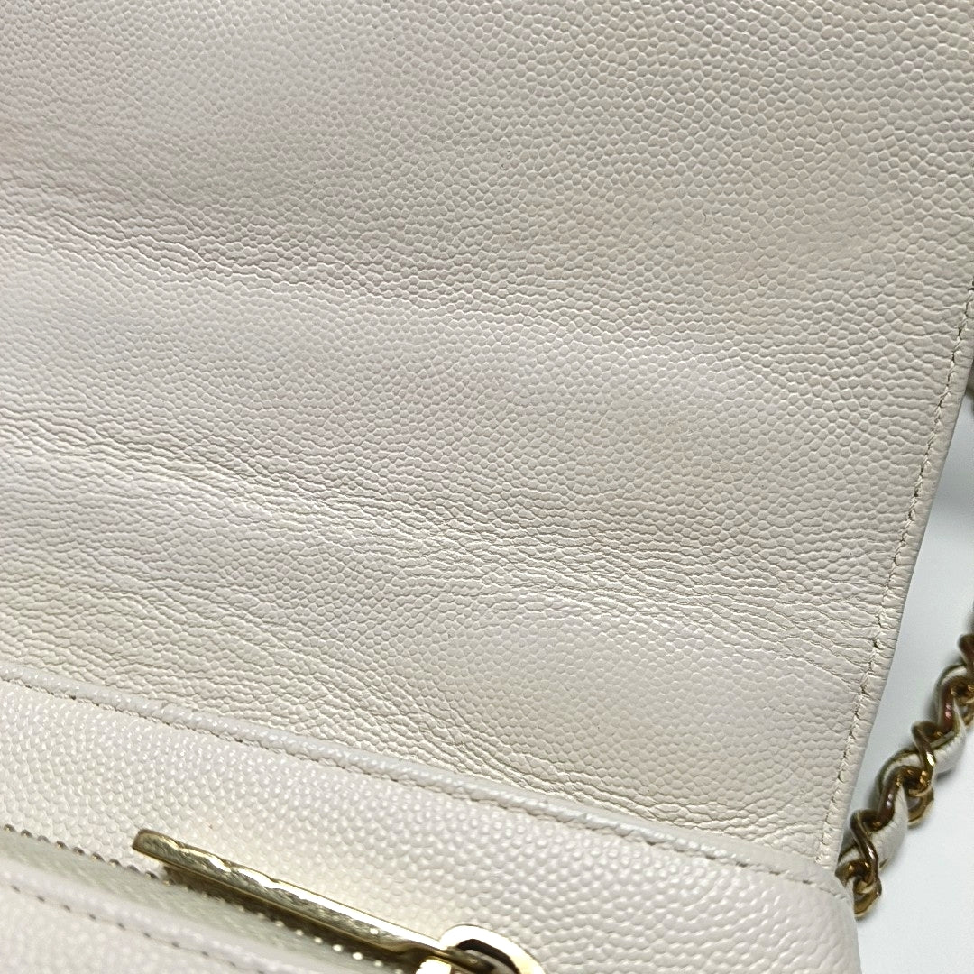 Grained Calfskin White
