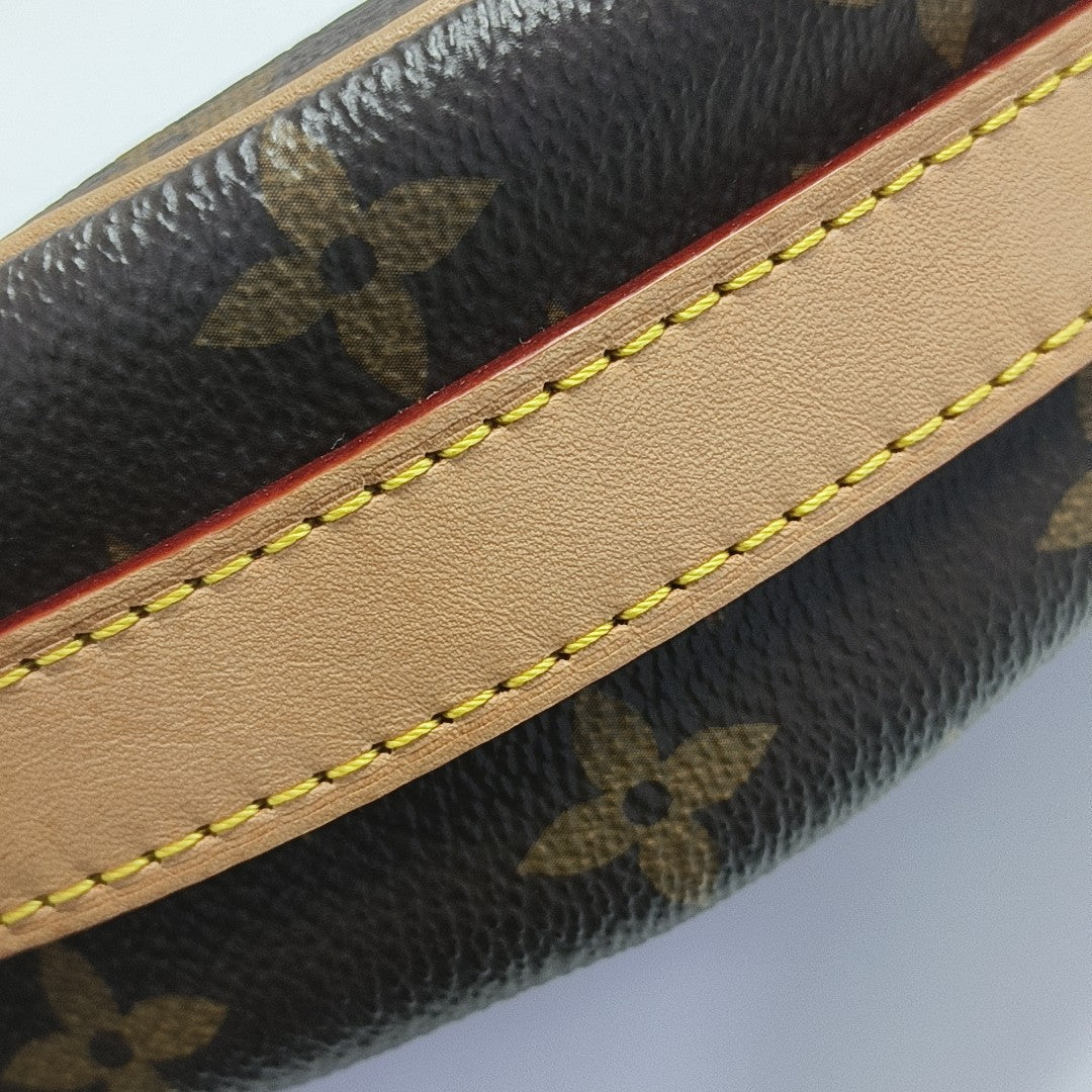 CROISSANT Monogram Coated Canvas Brown