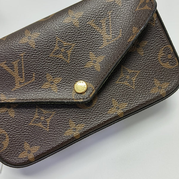 FÉLICIE Monogram Coated Canvas Brown