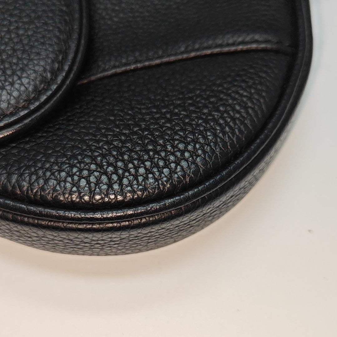 Saddle Mini Calfskin Black
