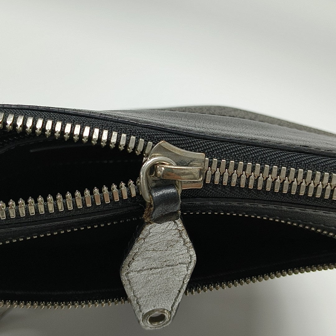 Coated Canvas Shoulder Bag Gray