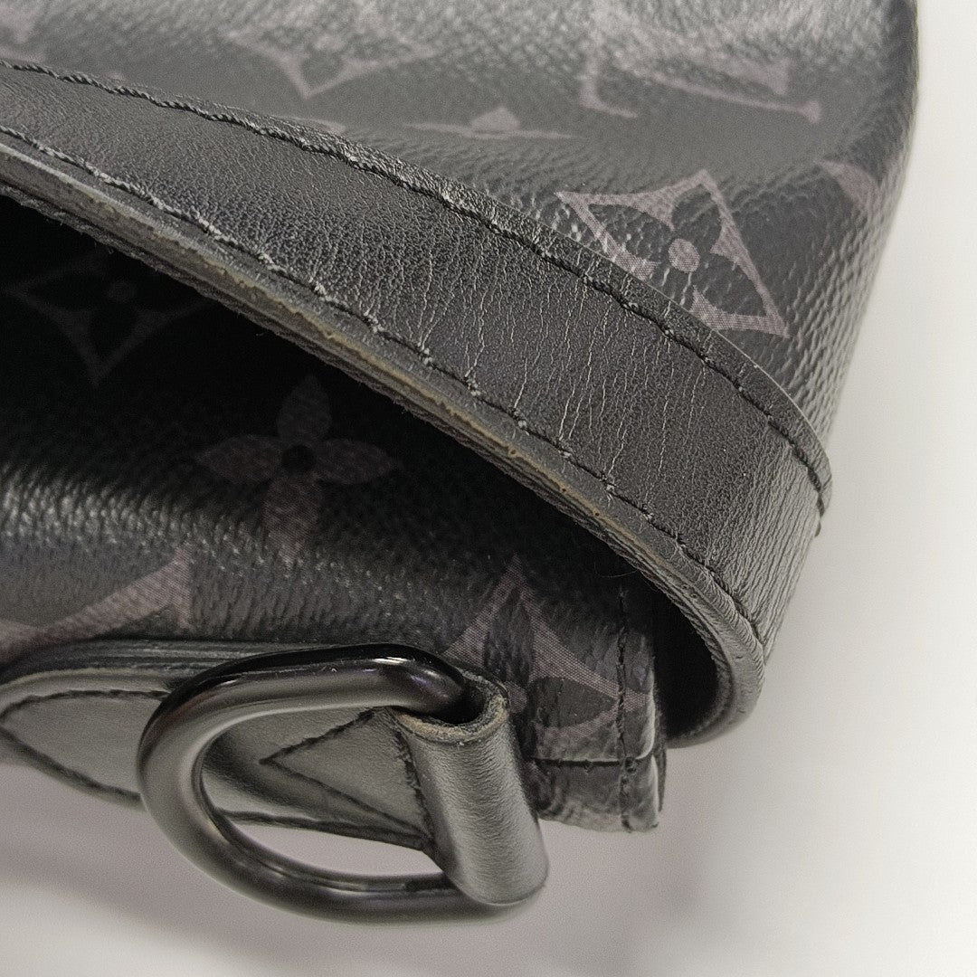 SAUMUR Monogram Coated Canvas Black