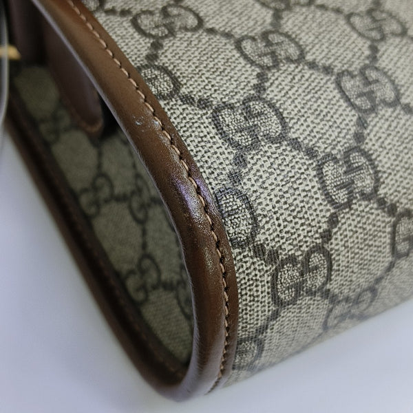 Monogram Coated Canvas Shoulder Bag Beige
