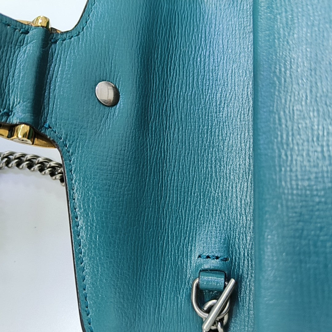 Dionysus Super Mini Calfskin Blue