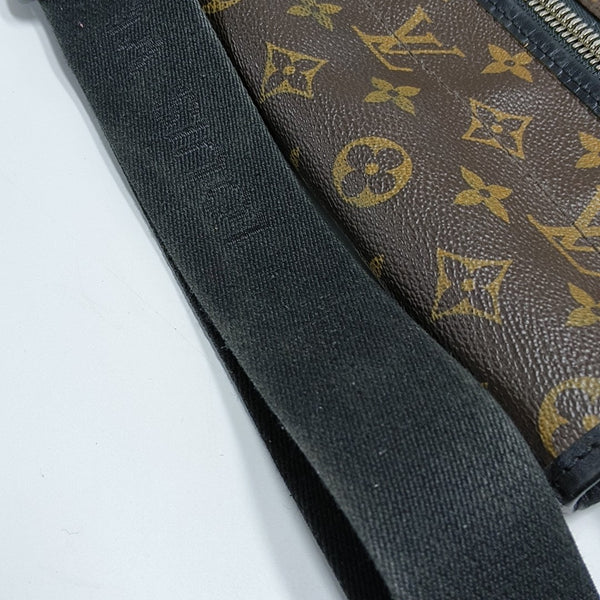BASS Monogram Coated Canvas Brown