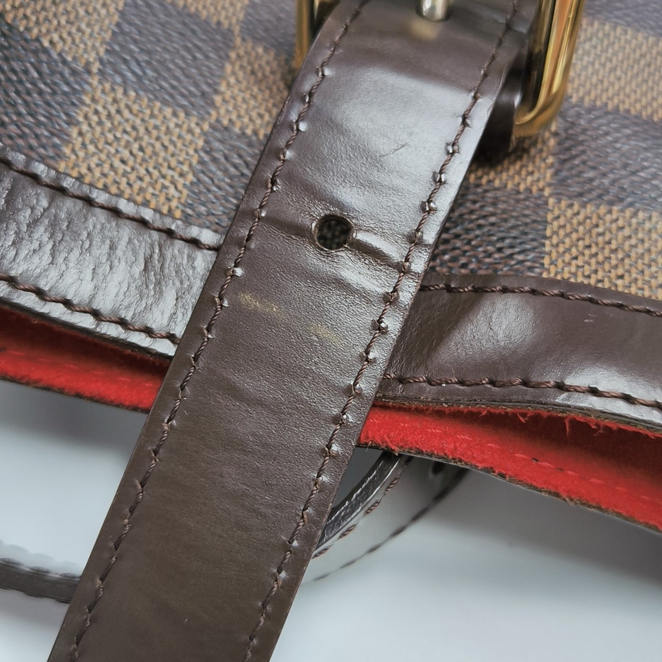 HAMPSTEAD GM Damier Ebene Coated Canvas Brown