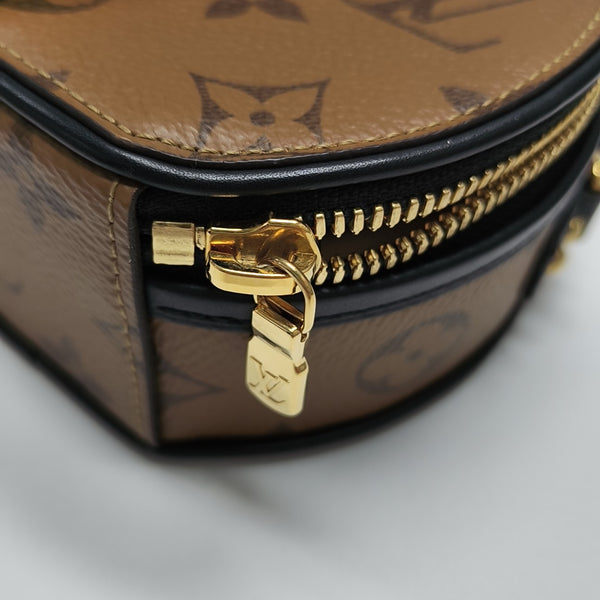 BOITE CHAPEAU Mini Monogram Coated Canvas Brown