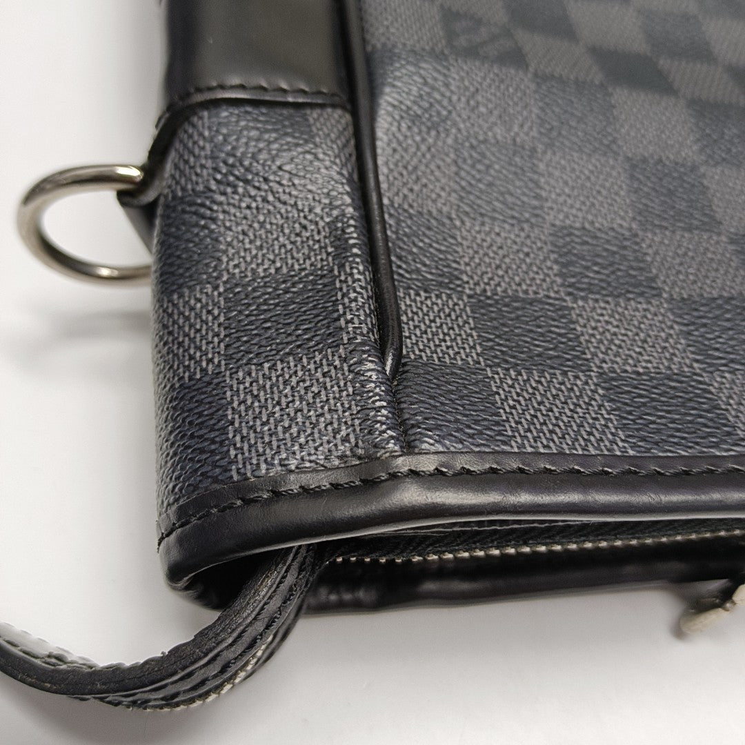TADAO MM Damier Graphite Coated Canvas Gray