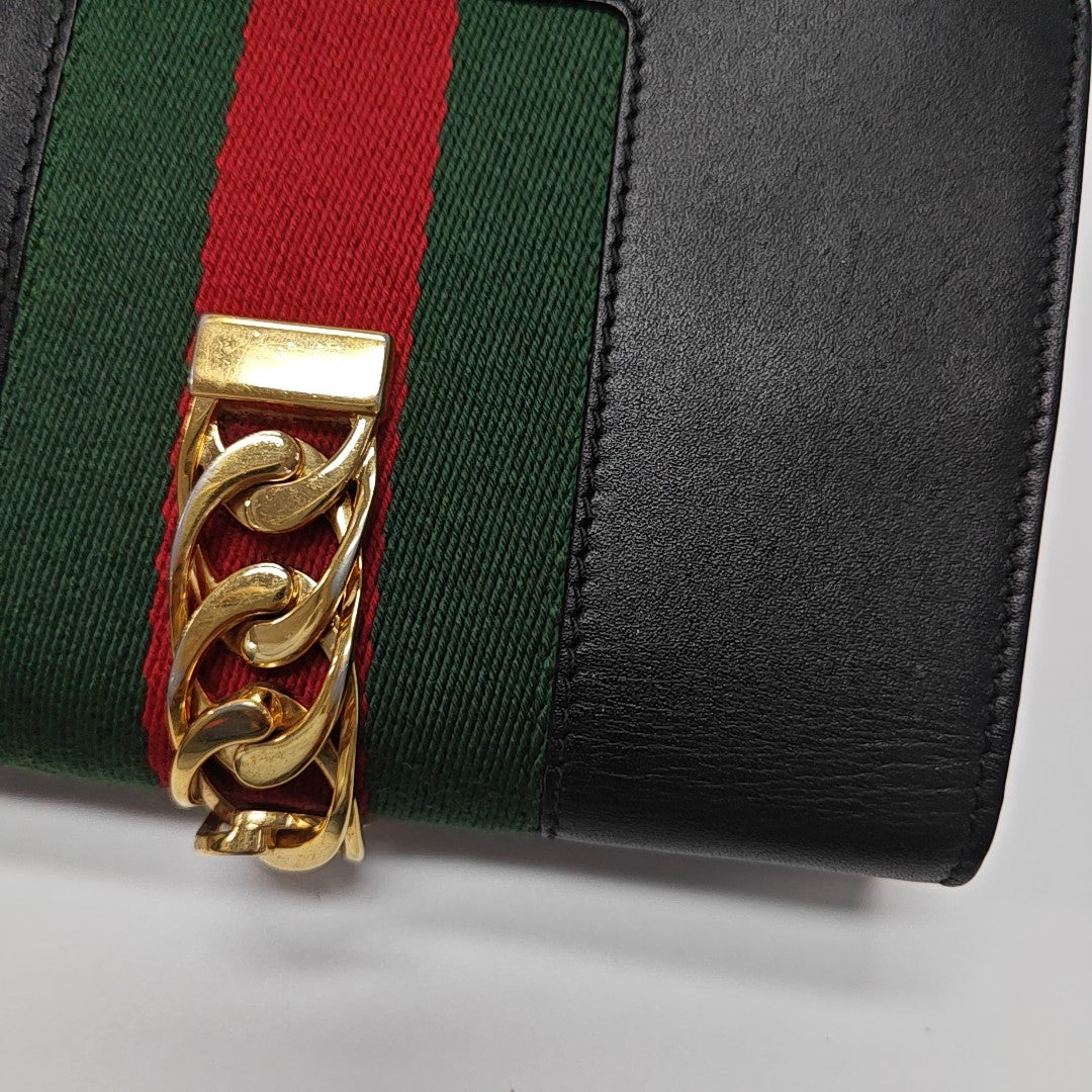 Sylvie Super Mini Calfskin Black