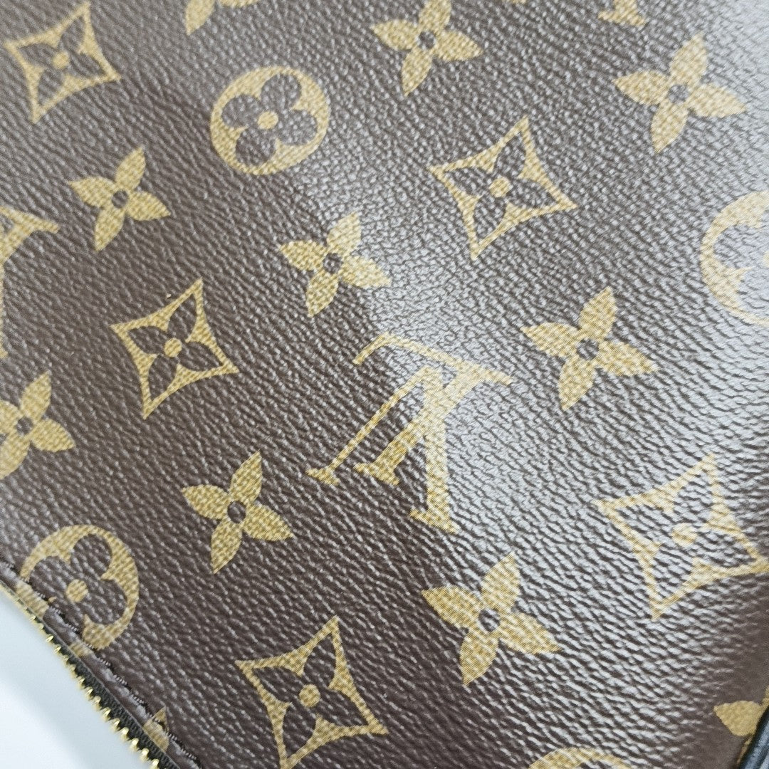 COOKIE BB Monogram Coated Canvas Brown