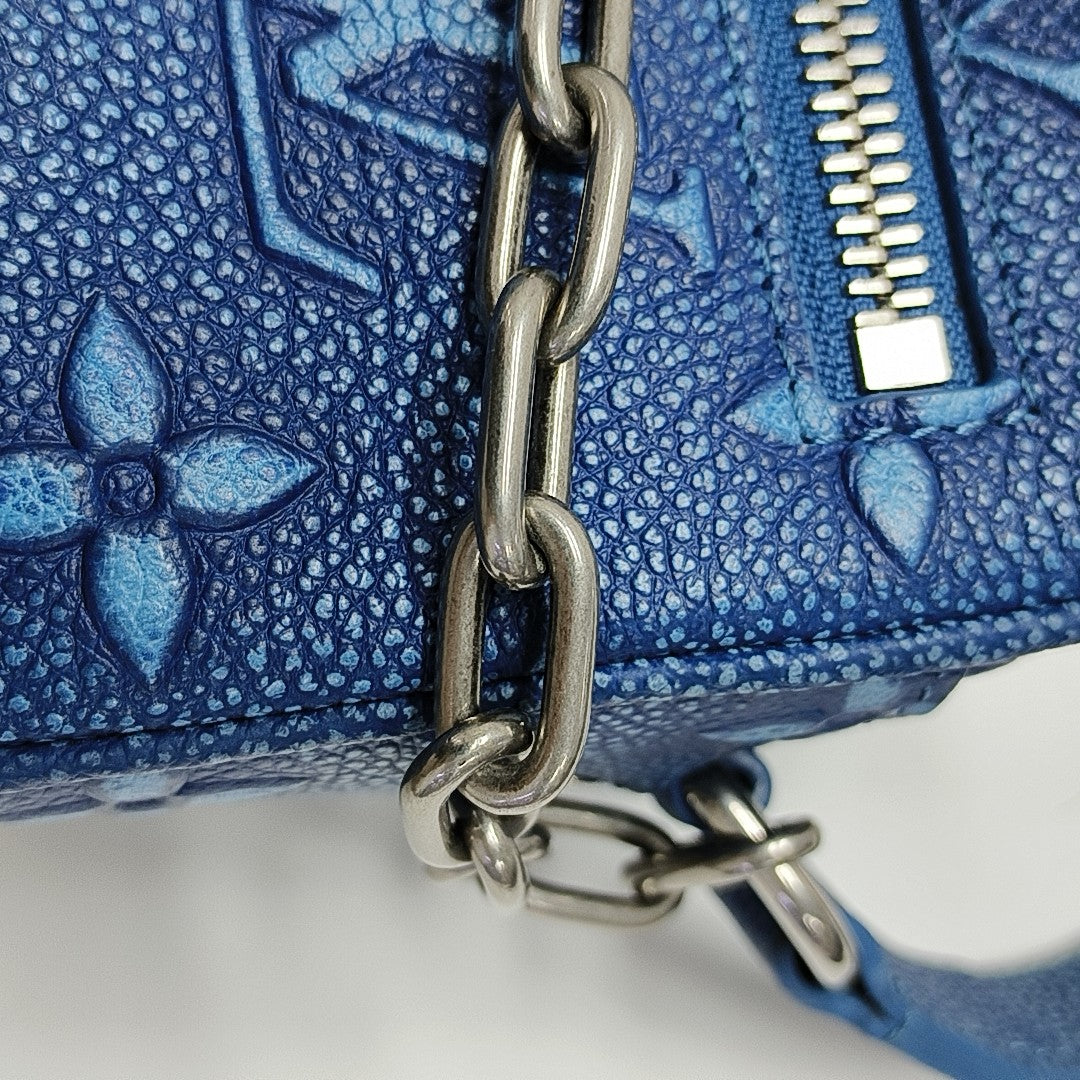 SOFT TRUNK Mini Monogram Calfskin Blue