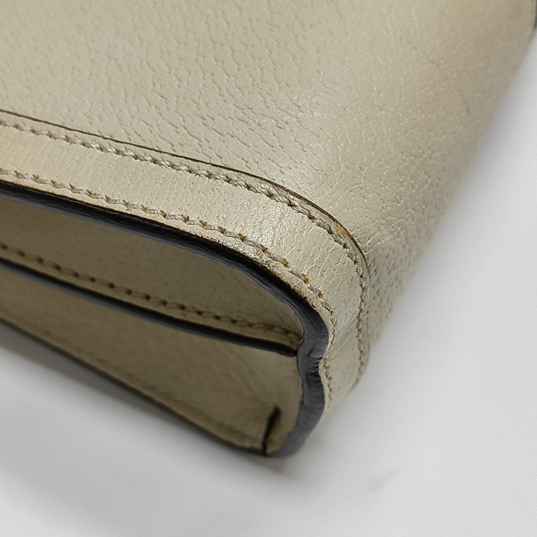 Ophidia Small Calfskin White