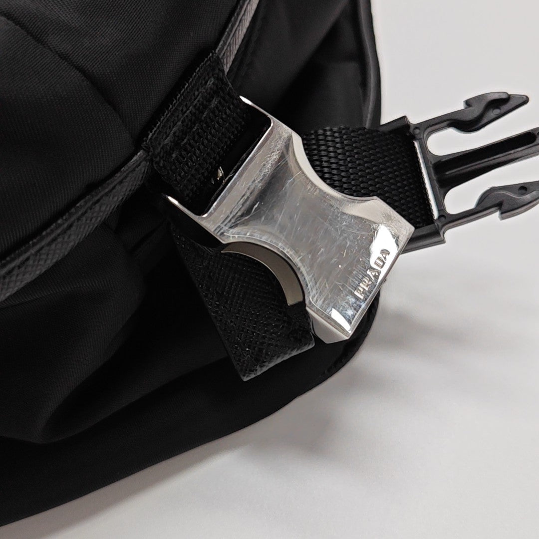 Nylon Shoulder Bag Black
