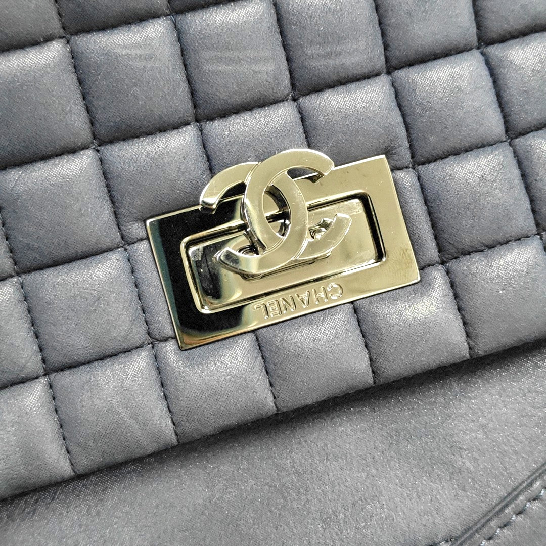 Quilted Calfskin Blue