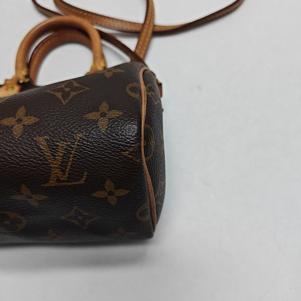 SPEEDY Nano Monogram Coated Canvas Brown