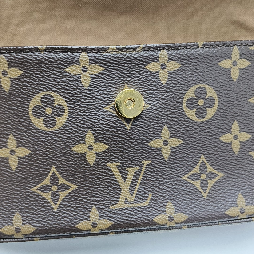 IVY Monogram Coated Canvas Brown
